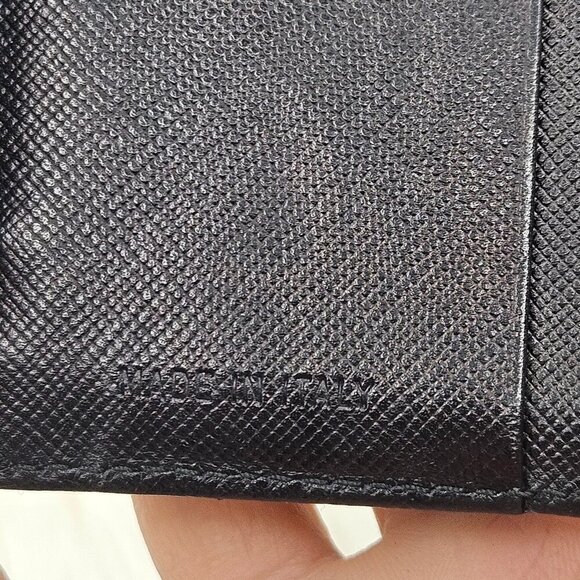 Prada Black Nylon and Leather Trifold Wallet - Picture 3 of 17